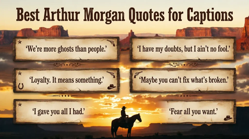 Best Arthur Morgan Quotes for Captions