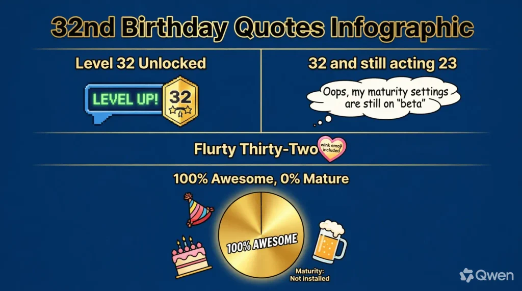 Funny 32nd Birthday Quotes