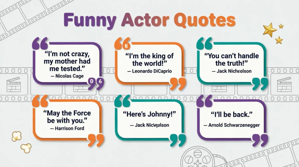 Funny Actor Quotes