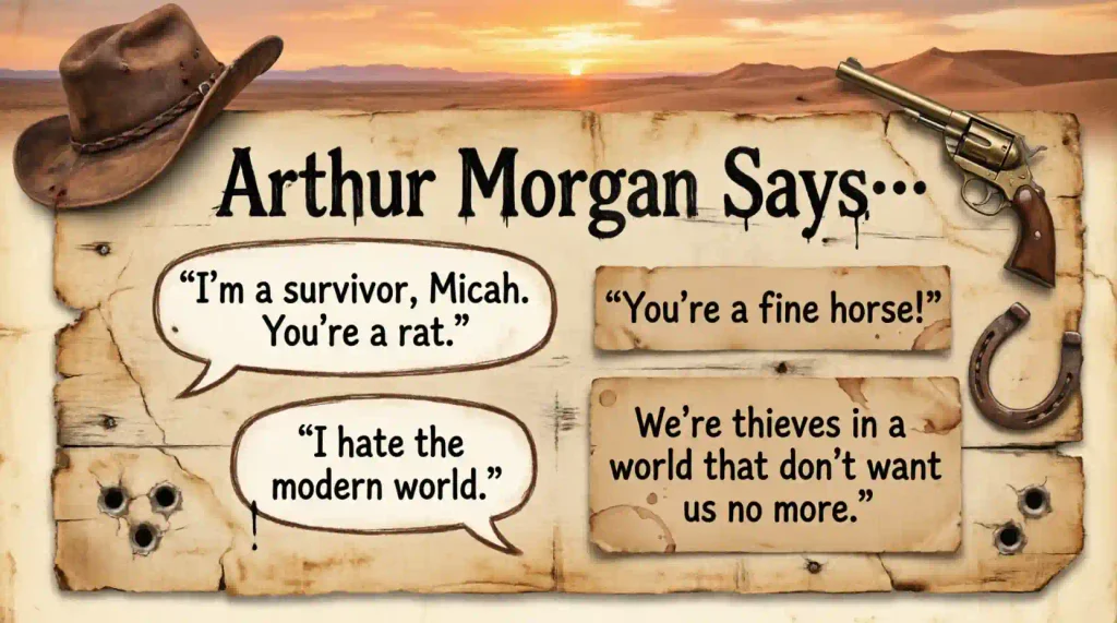 Funny Arthur Morgan Quotes